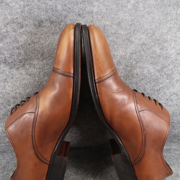 To Boot Shoes Men 8 Oxford Cap Toe Formal Calf Leather Brandon II Classic Cognac - Picture 12 of 16